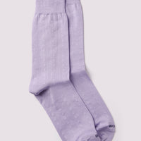 Dotted Socks in Wisteria