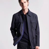 Duchamp Mens Windbreaker Jacket Medieval Blue