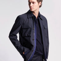 Duchamp Mens Windbreaker Jacket Medieval Blue