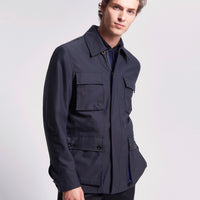 Duchamp Mens Windbreaker Jacket Medieval Blue