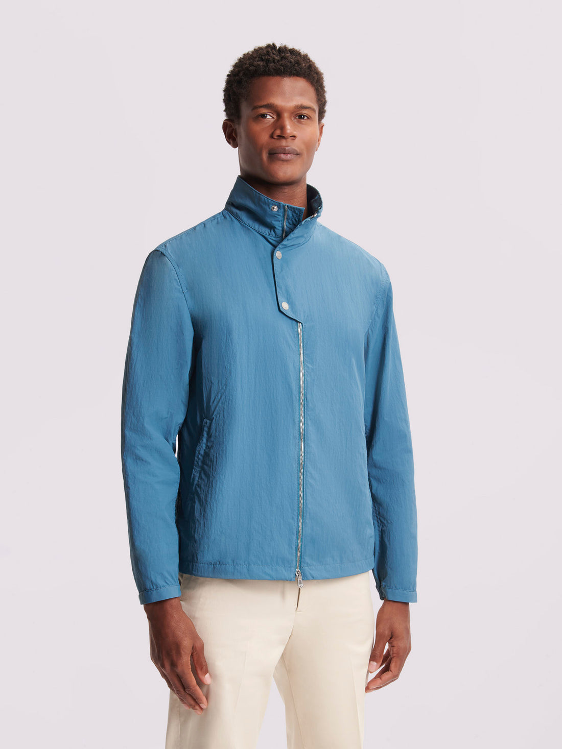 Windbreaker Jacket in Teal Blue