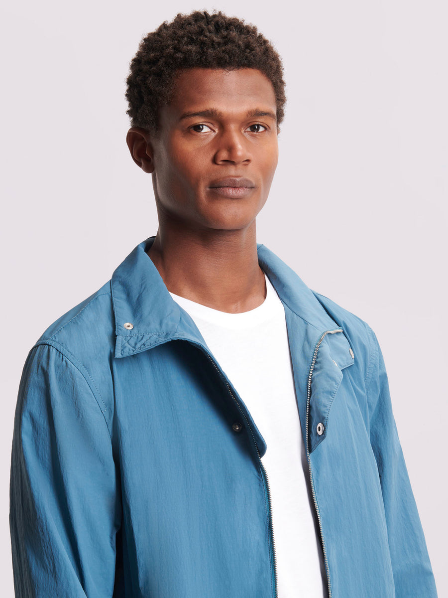 Windbreaker Jacket in Teal Blue