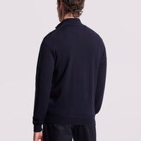 Duchamp Mens Merino 1/4 Zip Sweater Deep Well