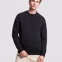 Duchamp Mens French Terry Crew Neck Sweatshirt Black