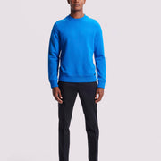 French Terry Crew Neck Sweatshirt in Cobalt Blue