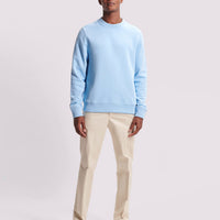 Duchamp Mens French Terry Crew Neck Sweatshirt Blue Bell