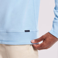 Duchamp Mens French Terry Crew Neck Sweatshirt Blue Bell