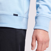 Duchamp Mens French Terry Crew Neck Sweatshirt Blue Bell