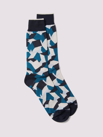 2 Pack Cube Socks Gift Set in Dark Navy