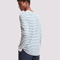 Cotton/Linen Long Sleeve T-Shirt Jet Stream