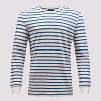 Cotton/Linen Long Sleeve T-Shirt Jet Stream