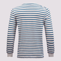 Cotton/Linen Long Sleeve T-Shirt Jet Stream