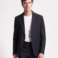 Duchamp Mens Single Breasted Blazer Jacket Deep Well