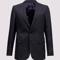 Single Breasted 2 Button Linen Blazer Dark Navy