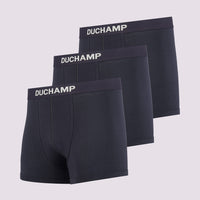 Duchamp Mens Three Pack Solid Jersey Boxer Briefs Deep Well