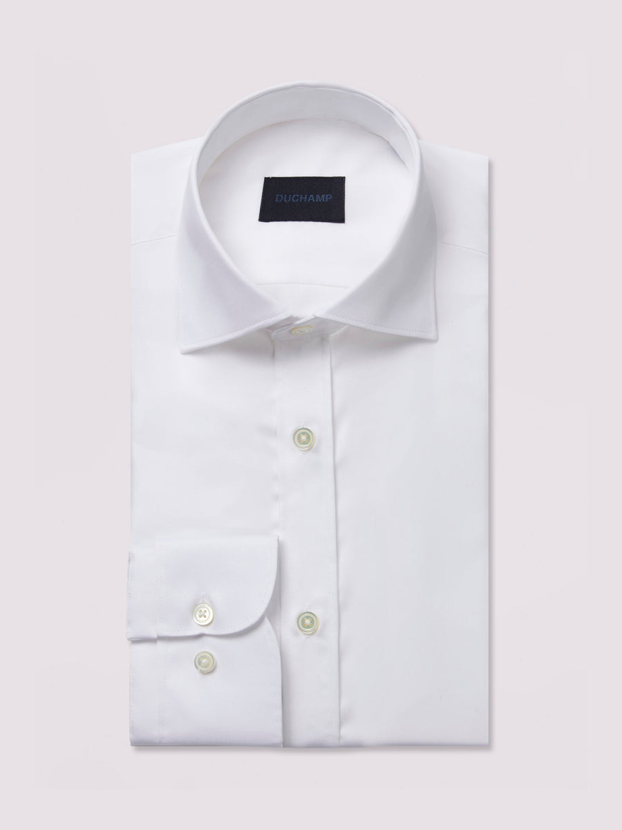 Duchamp Mens Long-Sleeve Formal Shirt White