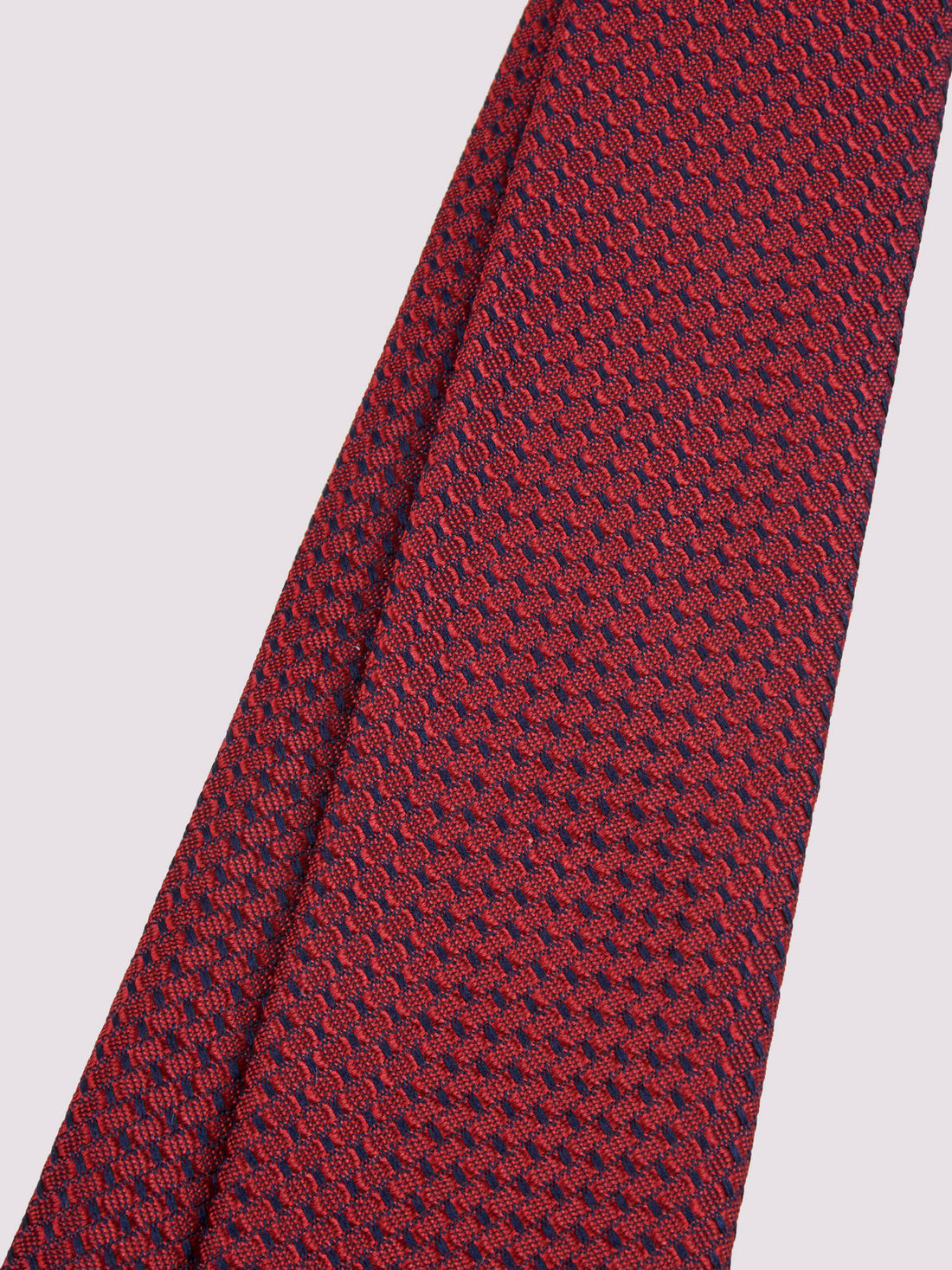 Duchamp Mens Silk Geo Pattern Tie Winery