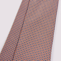 Duchamp Mens Silk Oval Pattern Tie Deep Well