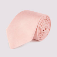 Duchamp Mens Silk Solid Tie Pink Icing