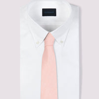 Duchamp Mens Silk Solid Tie Pink Icing