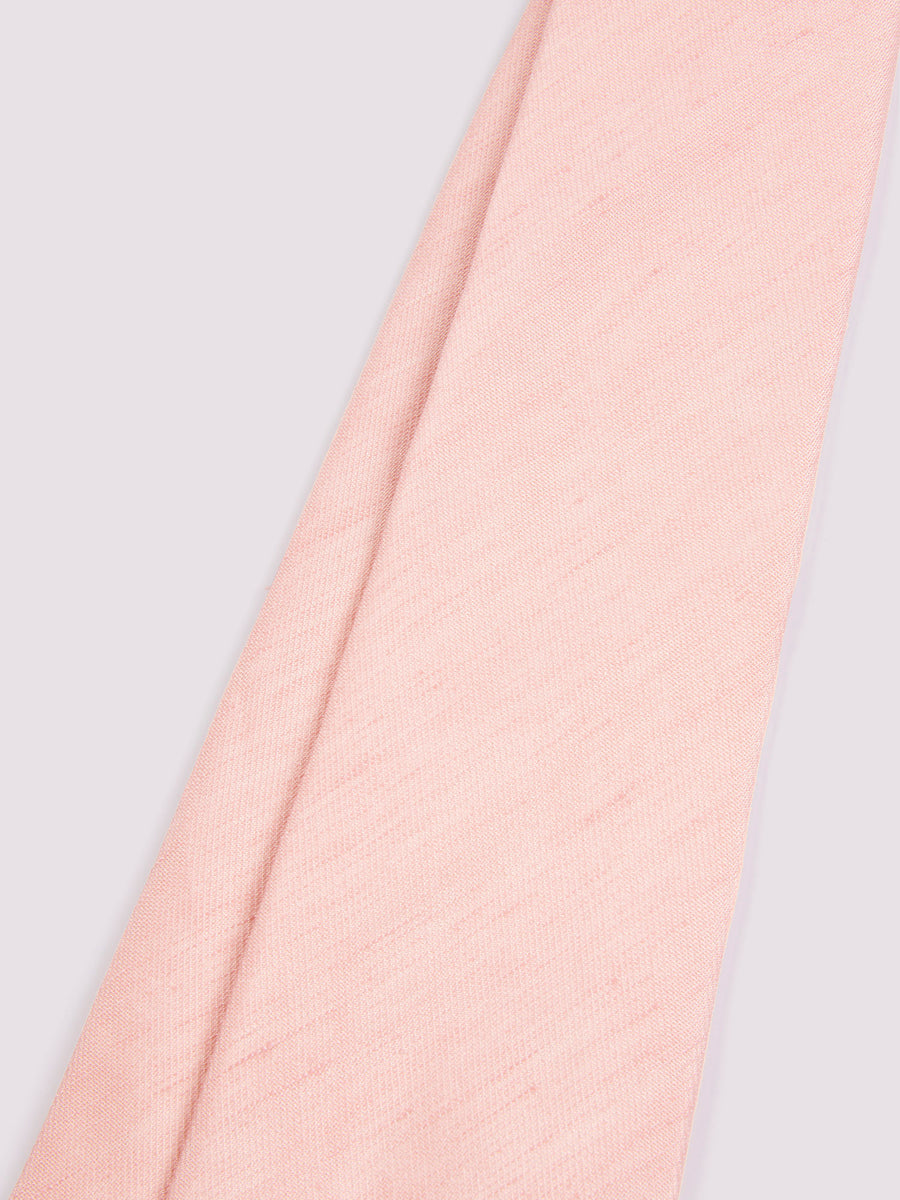 Duchamp Mens Silk Solid Tie Pink Icing