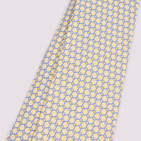 100% Silk Loop Pattern Tie in Yellow