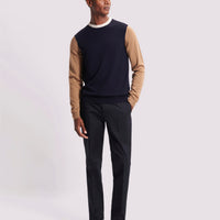 Duchamp Merino Wool Crew Neck Sweater Deep Well