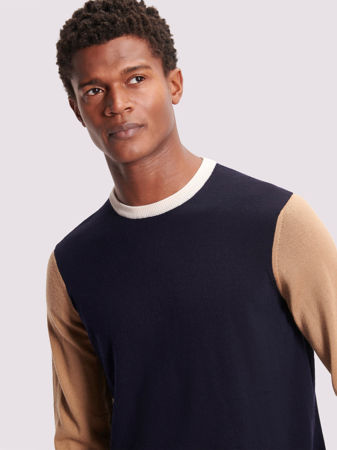 Duchamp Merino Wool Crew Neck Sweater Deep Well