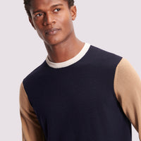 Duchamp Merino Wool Crew Neck Sweater Deep Well