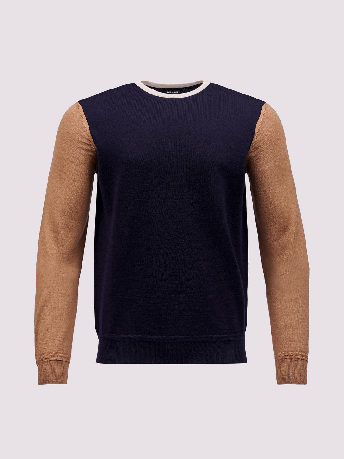 Duchamp Merino Wool Crew Neck Sweater Deep Well