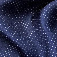 Polka Dot Pocket Square in Dark Navy