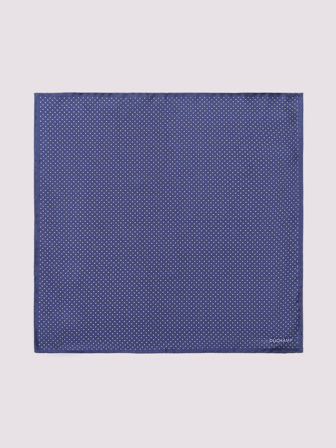 Polka Dot Pocket Square in Dark Navy