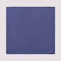 Polka Dot Pocket Square in Dark Navy