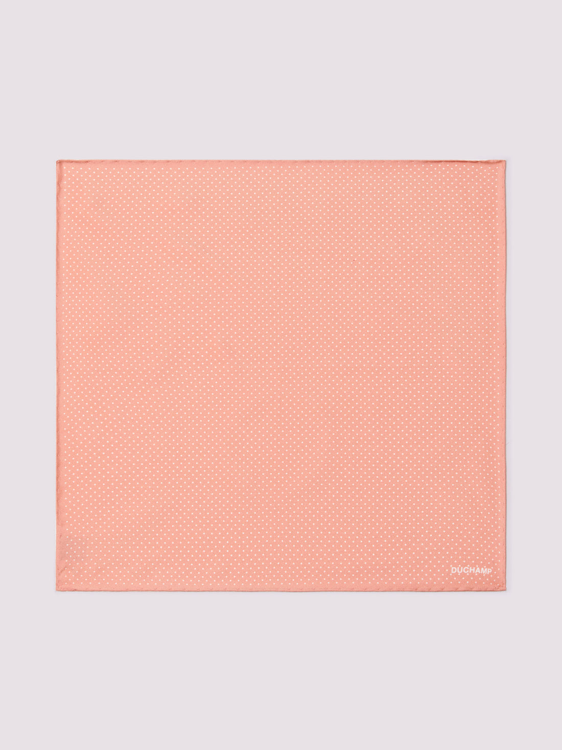 Polka Dot Pocket Square Coral Haze