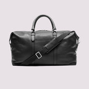 Weekend Leather in Holdall Black