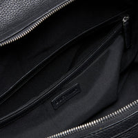 Duchamp Mens Leather Weekend Holdall Black