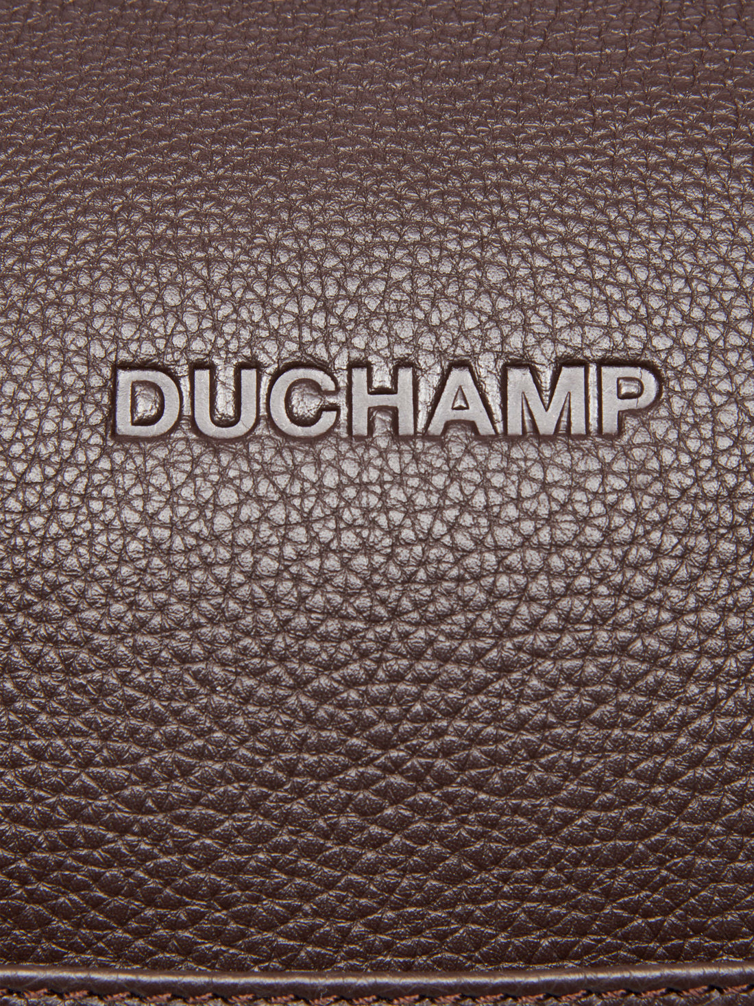 Duchamp Mens Leather Weekend Holdall Seal Brown