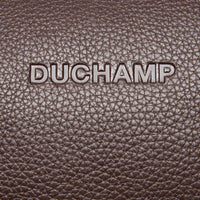 Duchamp Mens Leather Weekend Holdall Seal Brown