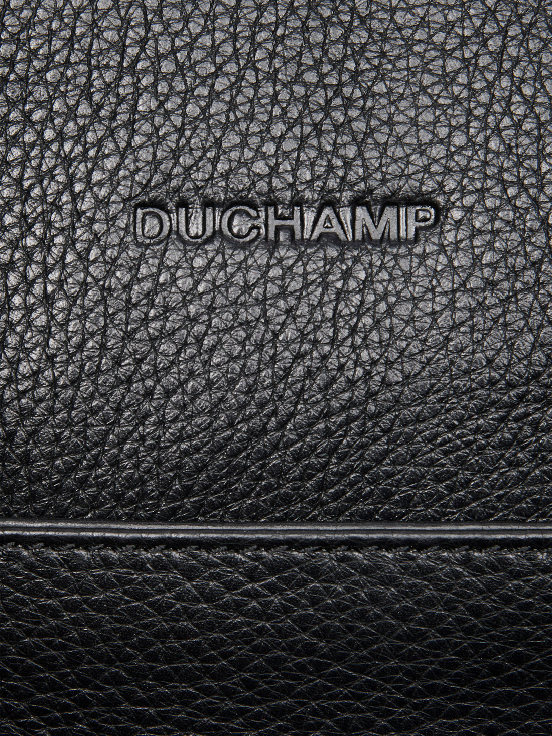 Duchamp Mens Leather Briefcase Black