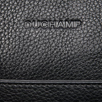 Duchamp Mens Leather Briefcase Black