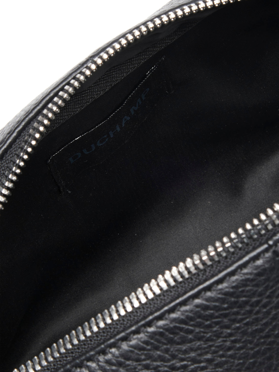 Leather Washbag in Black