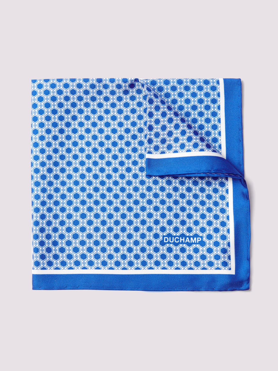 Geo Pocket Square in Blue