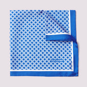 Geo Pocket Square in Blue