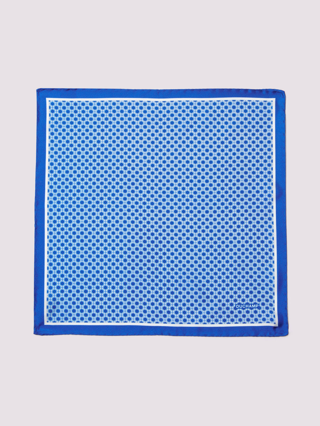 Geo Pocket Square in Blue