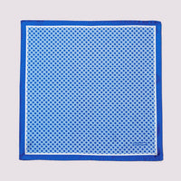 Geo Pocket Square in Blue