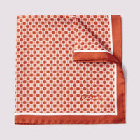 Geo Pocket Square in Orange