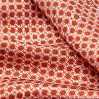 Geo Pocket Square in Orange