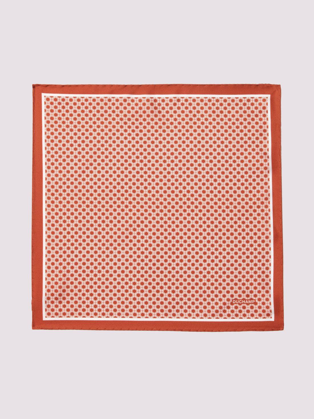 Geo Pocket Square in Orange