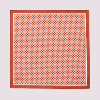 Geo Pocket Square in Orange