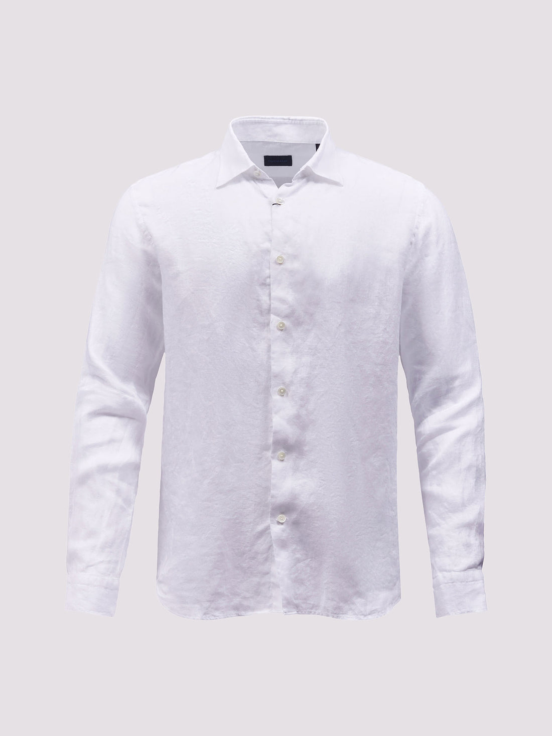 Duchamp Mens Long Sleeve Casual Shirt White